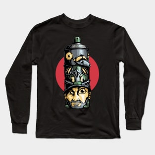 Spraycan Artist Totem - Colour Long Sleeve T-Shirt